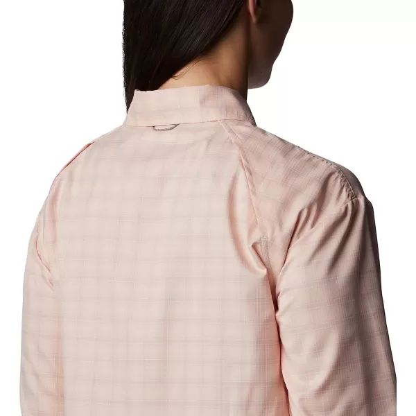 imageColumbia Womens Silver Ridge Utility Patterned Long Sleeve ShirtPeach BlossomPeak Plaid