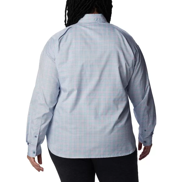 imageColumbia Womens Silver Ridge Utility Patterned Long Sleeve ShirtPurple TintPeak Plaid