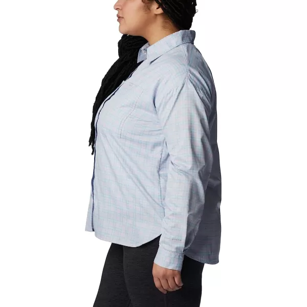 imageColumbia Womens Silver Ridge Utility Patterned Long Sleeve ShirtPurple TintPeak Plaid