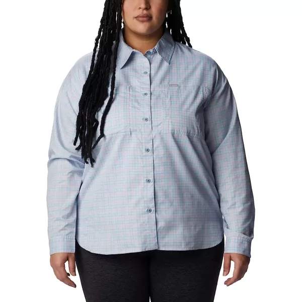 imageColumbia Womens Silver Ridge Utility Patterned Long Sleeve ShirtPurple TintPeak Plaid