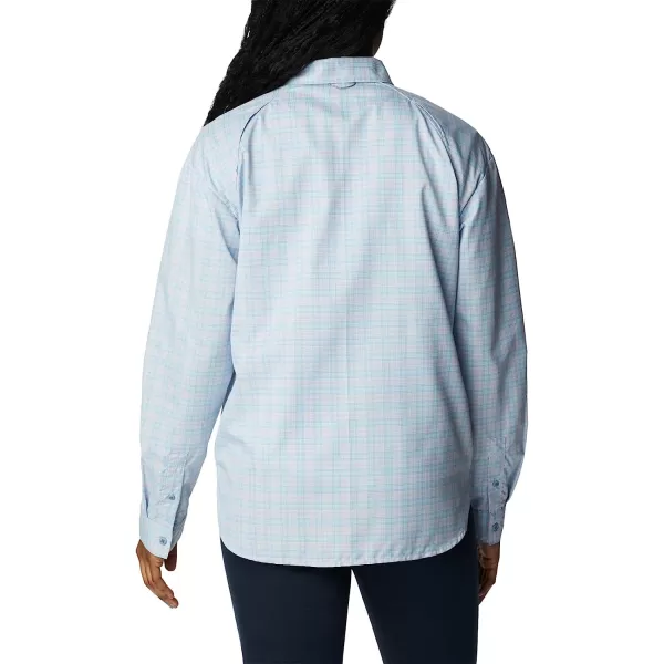 imageColumbia Womens Silver Ridge Utility Patterned Long Sleeve ShirtPurple TintPeak Plaid