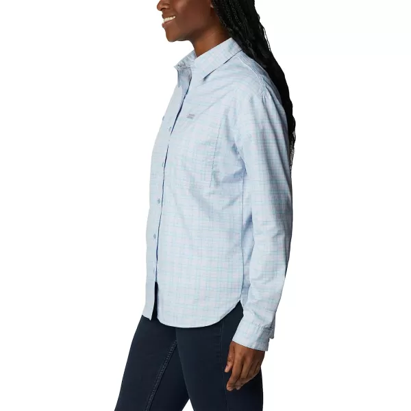 imageColumbia Womens Silver Ridge Utility Patterned Long Sleeve ShirtPurple TintPeak Plaid