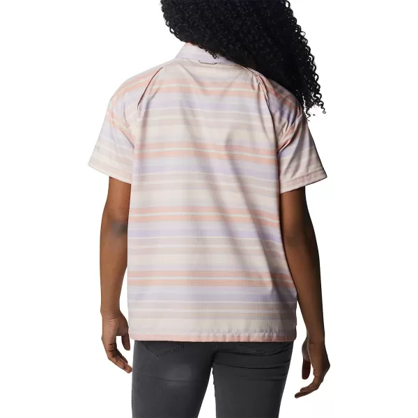 imageColumbia Womens Silver Ridge Utility Short Sleeve ShirtPeachPainted Hills Stripe