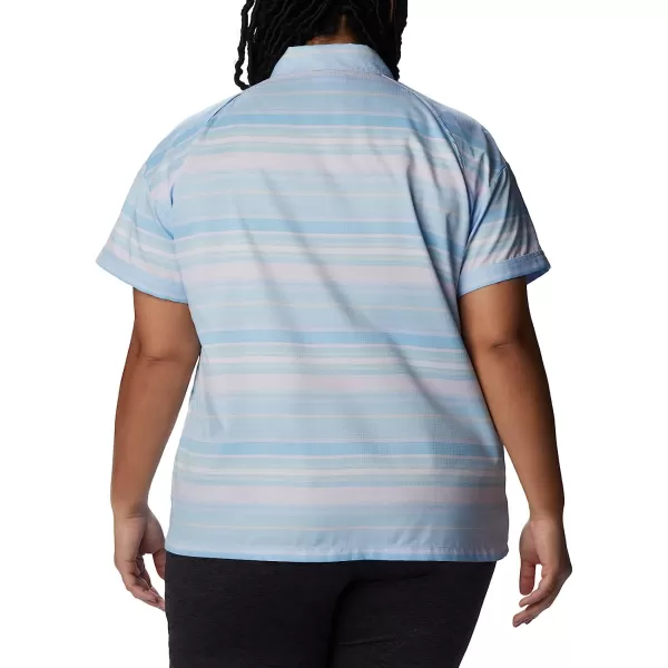 imageColumbia Womens Silver Ridge Utility Short Sleeve ShirtPurple TintPainted Hills Stripe