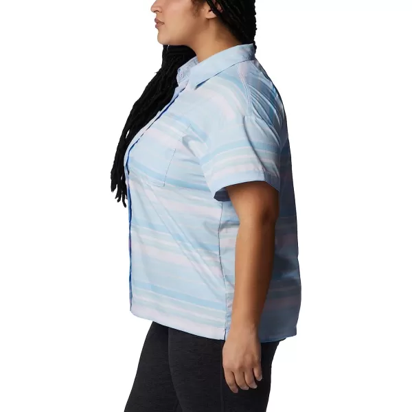 imageColumbia Womens Silver Ridge Utility Short Sleeve ShirtPurple TintPainted Hills Stripe