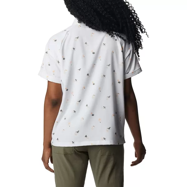 imageColumbia Womens Silver Ridge Utility Short Sleeve ShirtWhiteBaja Blitz