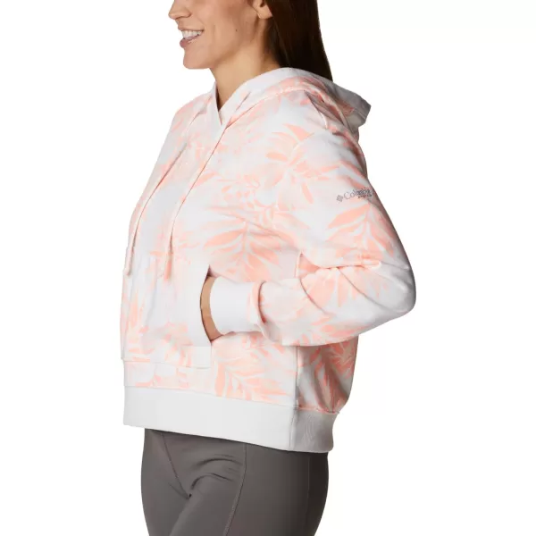 imageColumbia Womens Slack Water French Terry HoodieTiki PinkPalmetto Print