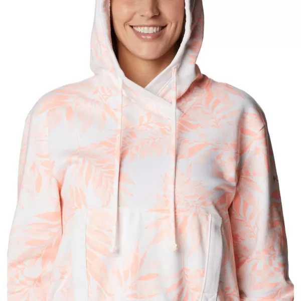 imageColumbia Womens Slack Water French Terry HoodieTiki PinkPalmetto Print