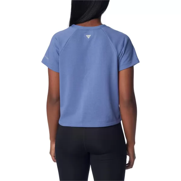 imageColumbia Womens Slack Water French Terry Short Sleeve ShirtBluebell