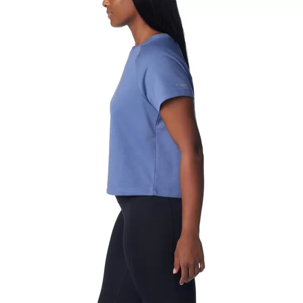 imageColumbia Womens Slack Water French Terry Short Sleeve ShirtBluebell
