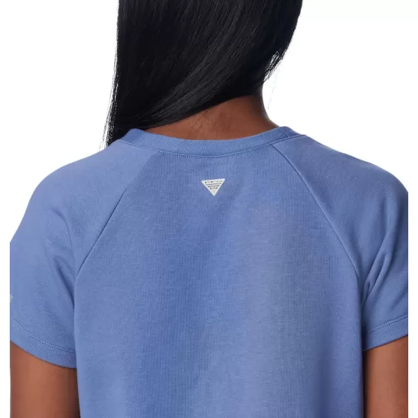 imageColumbia Womens Slack Water French Terry Short Sleeve ShirtBluebell