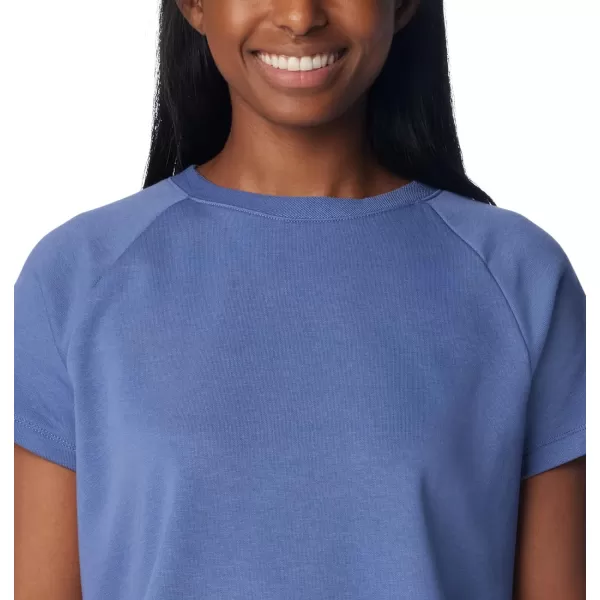 imageColumbia Womens Slack Water French Terry Short Sleeve ShirtBluebell