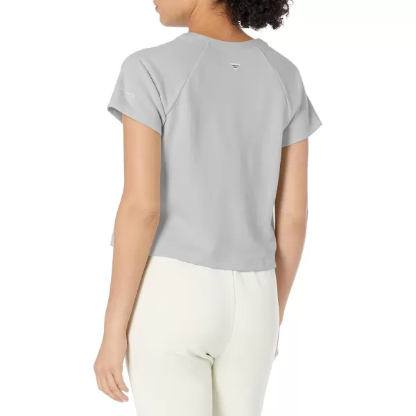 imageColumbia Womens Slack Water French Terry Short Sleeve ShirtCool Grey