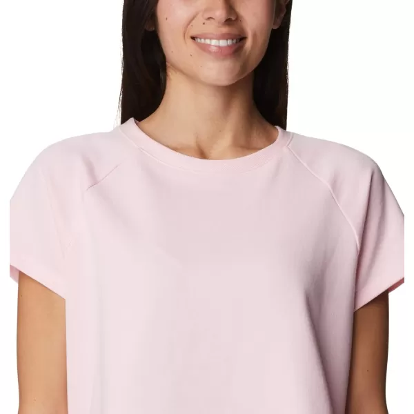 imageColumbia Womens Slack Water French Terry Short Sleeve ShirtSatin Pink
