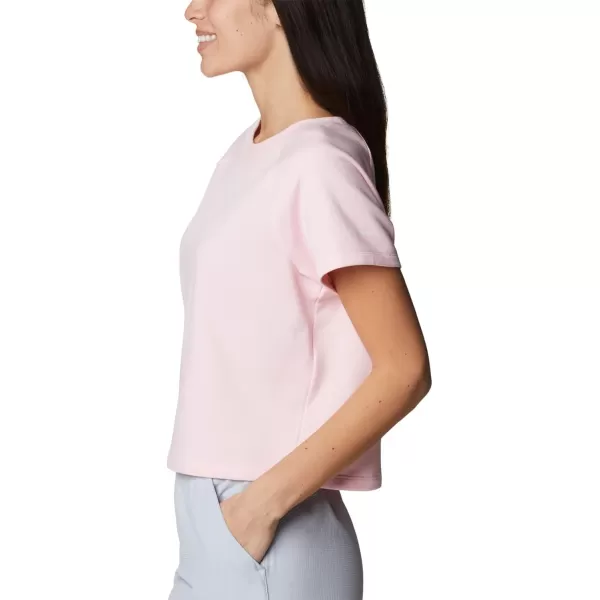 imageColumbia Womens Slack Water French Terry Short Sleeve ShirtSatin Pink