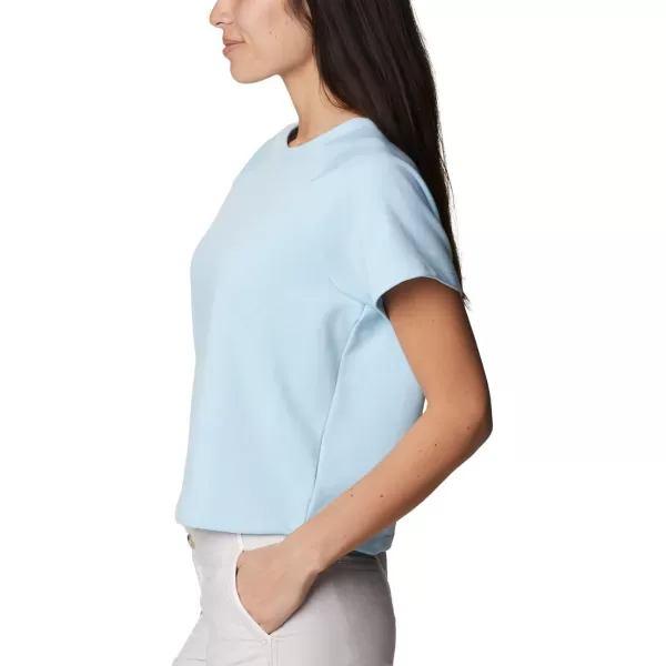 imageColumbia Womens Slack Water French Terry Short Sleeve ShirtSpring Blue