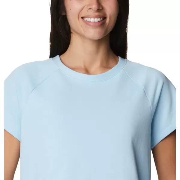imageColumbia Womens Slack Water French Terry Short Sleeve ShirtSpring Blue
