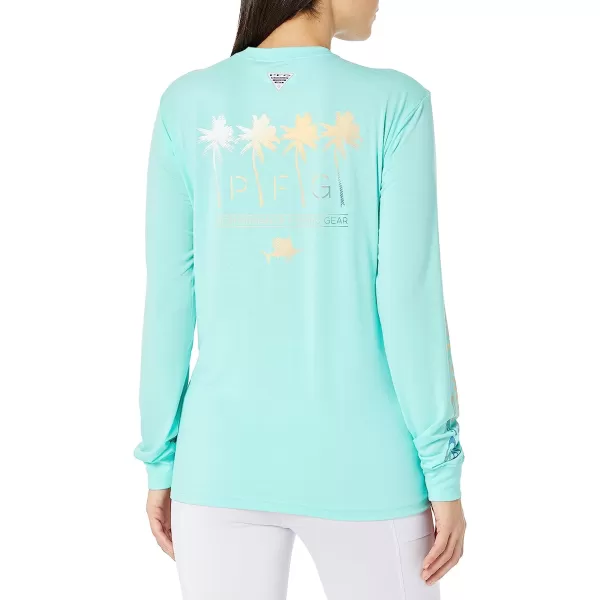 imageColumbia Womens Slack Water Graphic Boyfriend Long SleeveGulf StreamLas Palmas