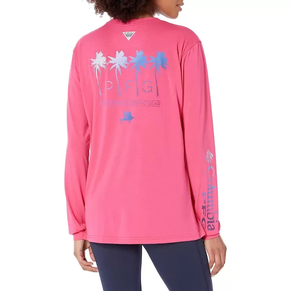 imageColumbia Womens Slack Water Graphic Boyfriend Long SleeveUltra PinkLas Palmas