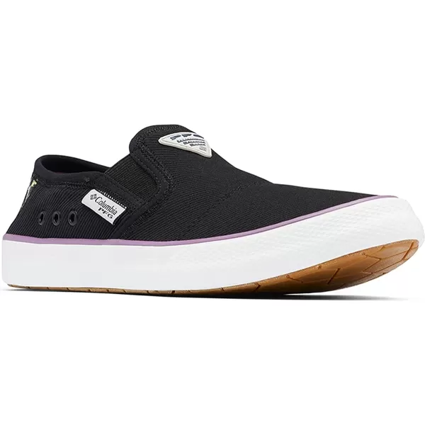 imageColumbia Womens Slack Water PFG Slip Boat ShoeBlackDark Lavender