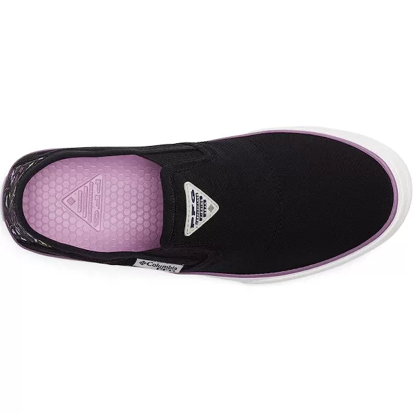 imageColumbia Womens Slack Water PFG Slip Boat ShoeBlackDark Lavender