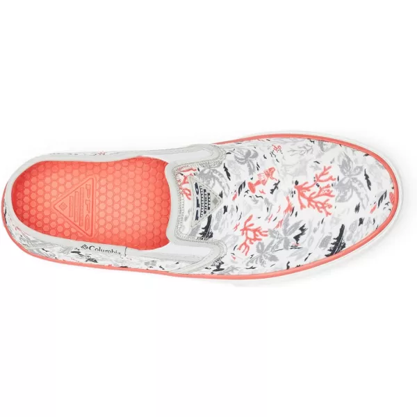 imageColumbia Womens Slack Water PFG Slip Boat ShoeSlate GreyRed Coral