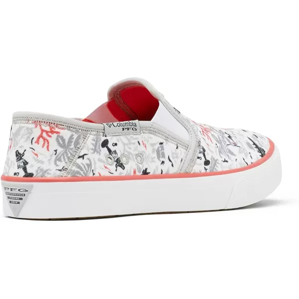 imageColumbia Womens Slack Water PFG Slip Boat ShoeSlate GreyRed Coral