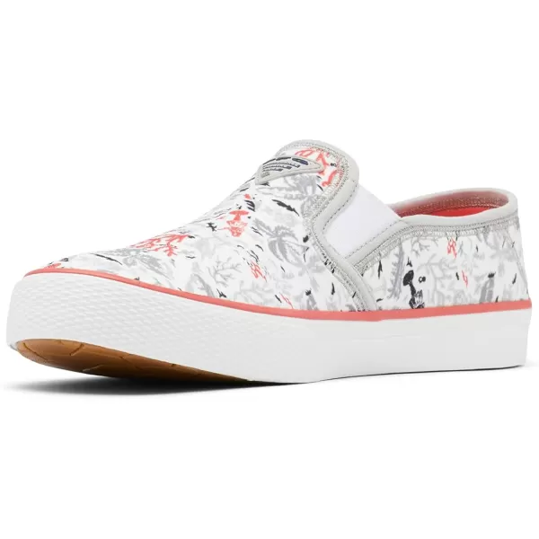 imageColumbia Womens Slack Water PFG Slip Boat ShoeSlate GreyRed Coral