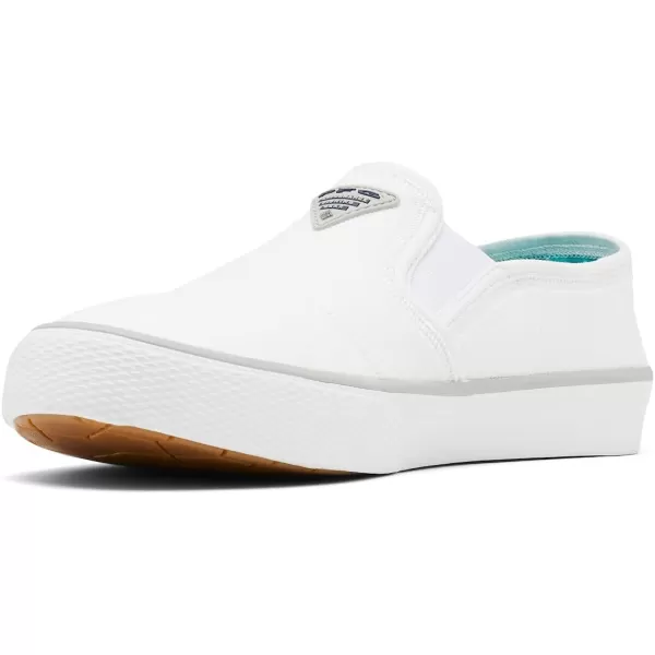 imageColumbia Womens Slack Water PFG Slip Boat ShoeWhiteSlate Grey