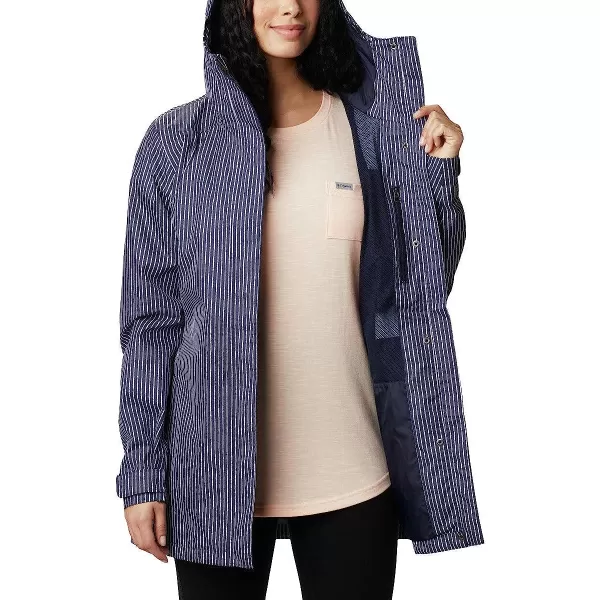 imageColumbia Womens Splash a Little Ii JacketDark Nocturnal Texture Stripe Print