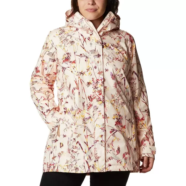 imageColumbia Womens Splash a Little Ii JacketPeach Quartz Art Bouquet Multi Print