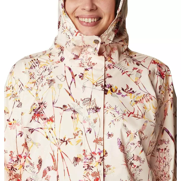 imageColumbia Womens Splash a Little Ii JacketPeach Quartz Art Bouquet Multi Print