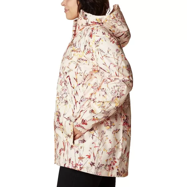 imageColumbia Womens Splash a Little Ii JacketPeach Quartz Art Bouquet Multi Print