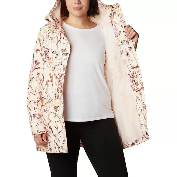 imageColumbia Womens Splash a Little Ii JacketPeach Quartz Art Bouquet Multi Print