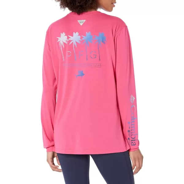 imageColumbia Womens Standard Slack Water Graphic Boyfriend Long SleeveUltra PinkLas Palmas