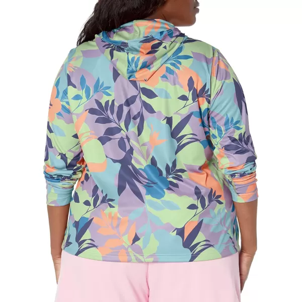 imageColumbia Womens Summerdry Long Sleeve Printed HoodieFrosted PurpleFloriated