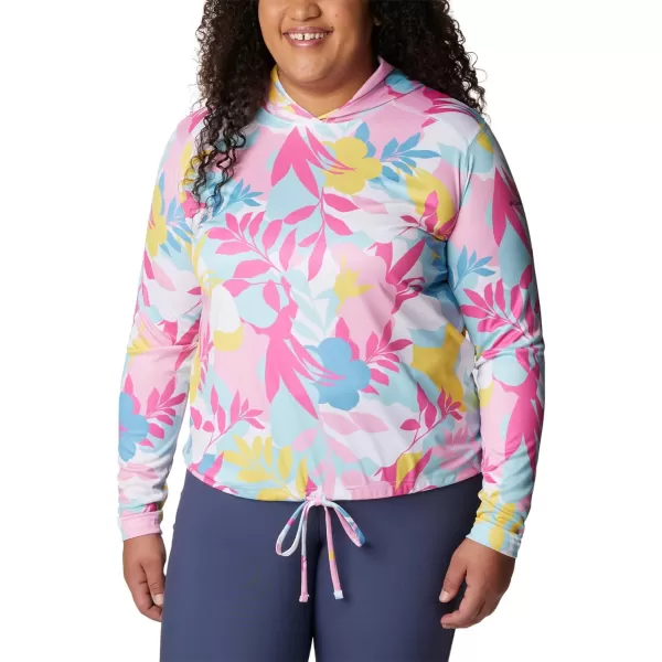 imageColumbia Womens Summerdry Long Sleeve Printed HoodieWhiteFloriated