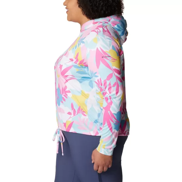 imageColumbia Womens Summerdry Long Sleeve Printed HoodieWhiteFloriated