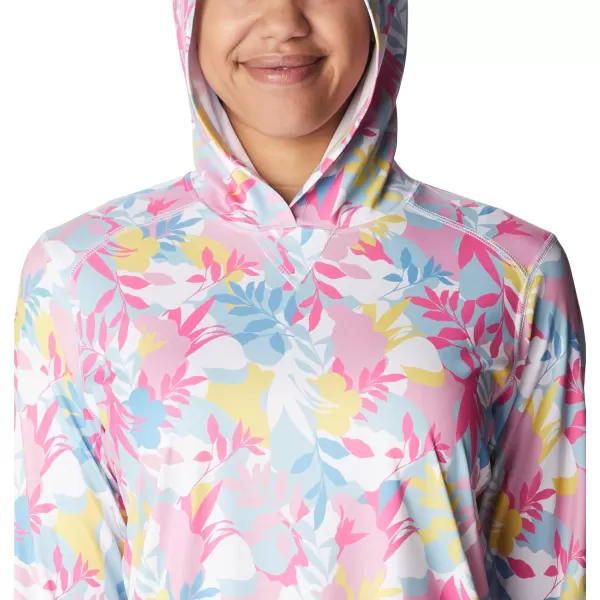 imageColumbia Womens Summerdry Long Sleeve Printed HoodieWhiteFloriated