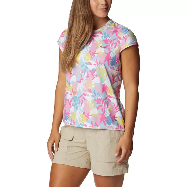 imageColumbia Womens Summerdry Short Sleeve Printed TeeWhiteFloriated