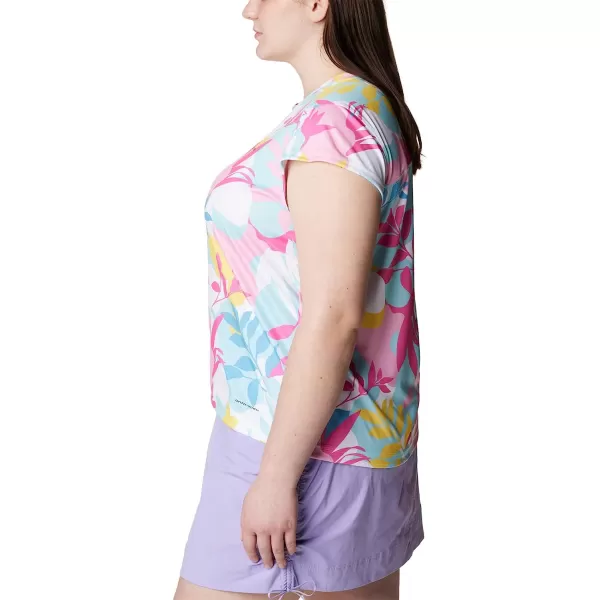 imageColumbia Womens Summerdry Short Sleeve Printed TeeWhiteFloriated