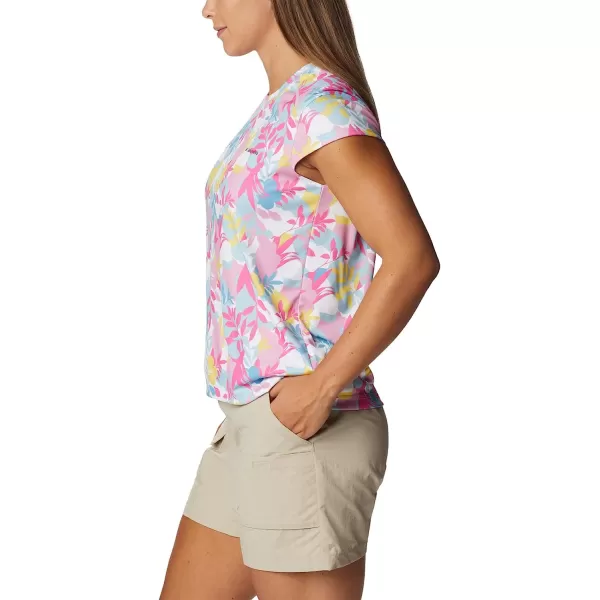 imageColumbia Womens Summerdry Short Sleeve Printed TeeWhiteFloriated