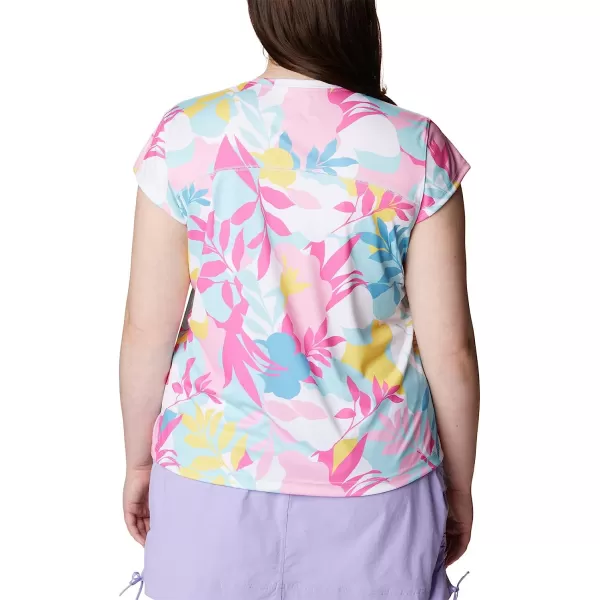 imageColumbia Womens Summerdry Short Sleeve Printed TeeWhiteFloriated