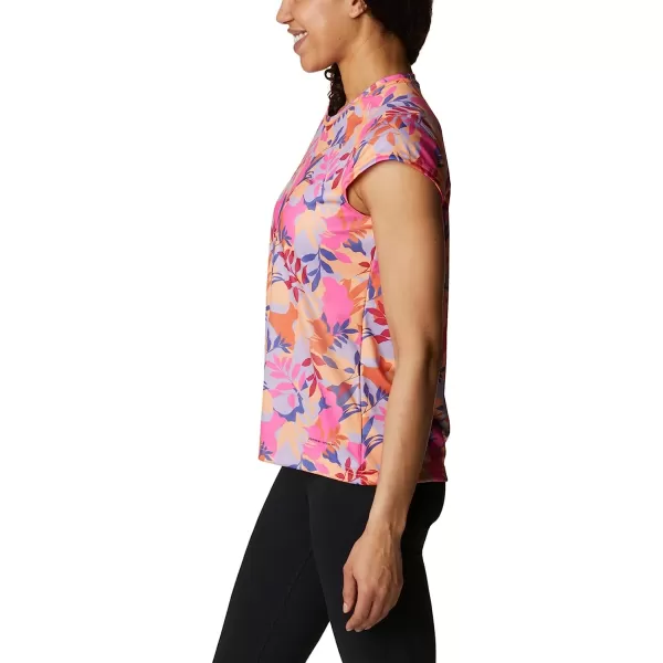 imageColumbia Womens Summerdry Short Sleeve Printed TeeWild GeraniumFloriated