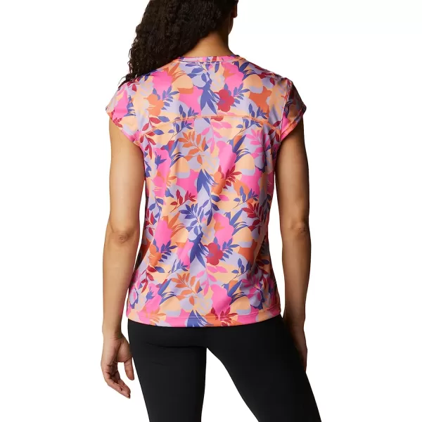 imageColumbia Womens Summerdry Short Sleeve Printed TeeWild GeraniumFloriated