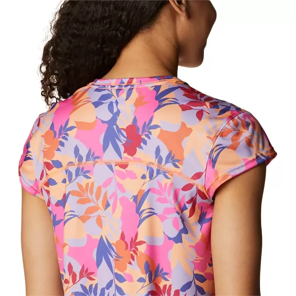 imageColumbia Womens Summerdry Short Sleeve Printed TeeWild GeraniumFloriated