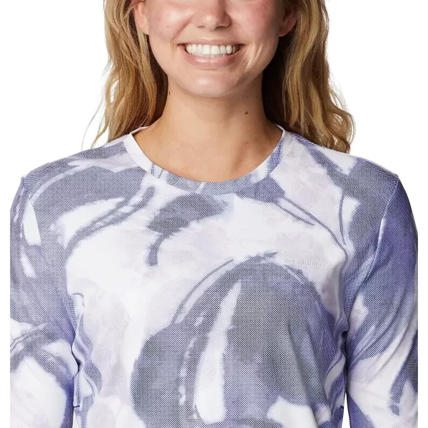 imageColumbia Womens Sun Deflector Summerdry Long Sleeve ShirtDark SapphireBloomdye