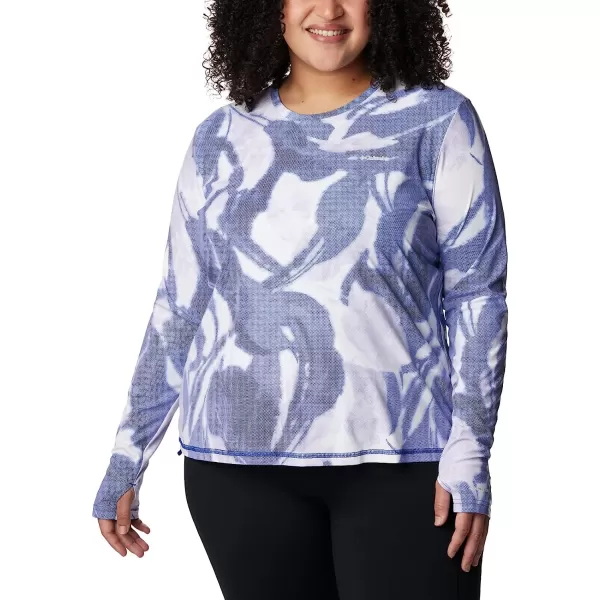 imageColumbia Womens Sun Deflector Summerdry Long Sleeve ShirtDark SapphireBloomdye