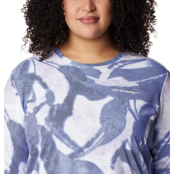 imageColumbia Womens Sun Deflector Summerdry Long Sleeve ShirtDark SapphireBloomdye