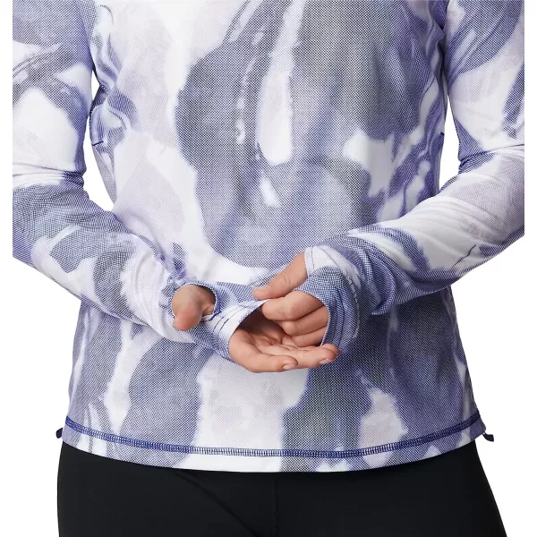 imageColumbia Womens Sun Deflector Summerdry Long Sleeve ShirtDark SapphireBloomdye